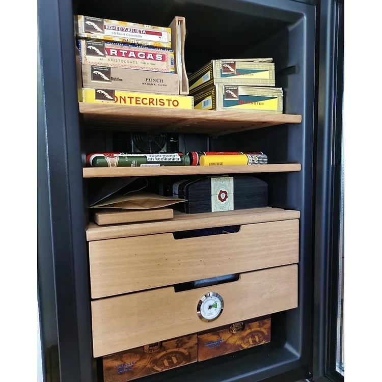TỦ BẢO QUẢN CIGAR KLARSTEIN EL PRESIDENTE 65L SLIM HUMIDOR
