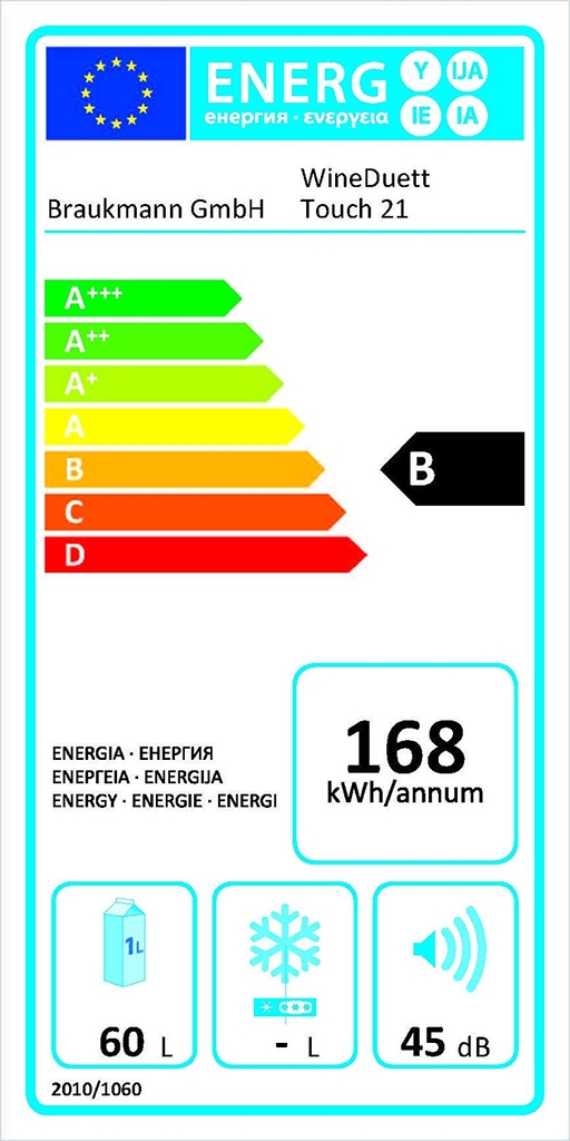 Tủ Rượu Caso WineDuett Touch 21