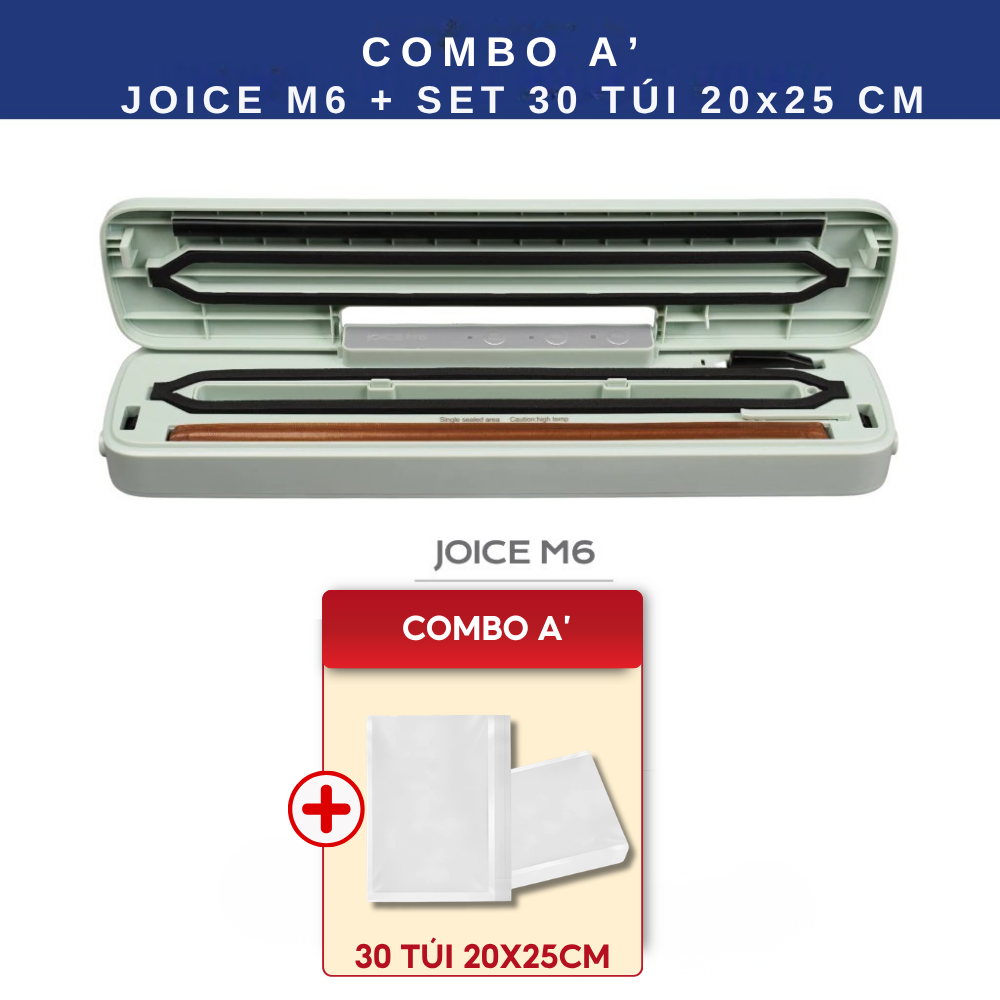 Máy hút chân không UNIQ Joice M6 65000 Pa máy ép chân không thực phẩm mini gia đình cầm tay hàn miệng túi tự động