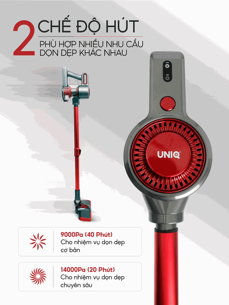 Máy hút bụi cầm tay không dây UNIQ Free A7 phiên bản 2026