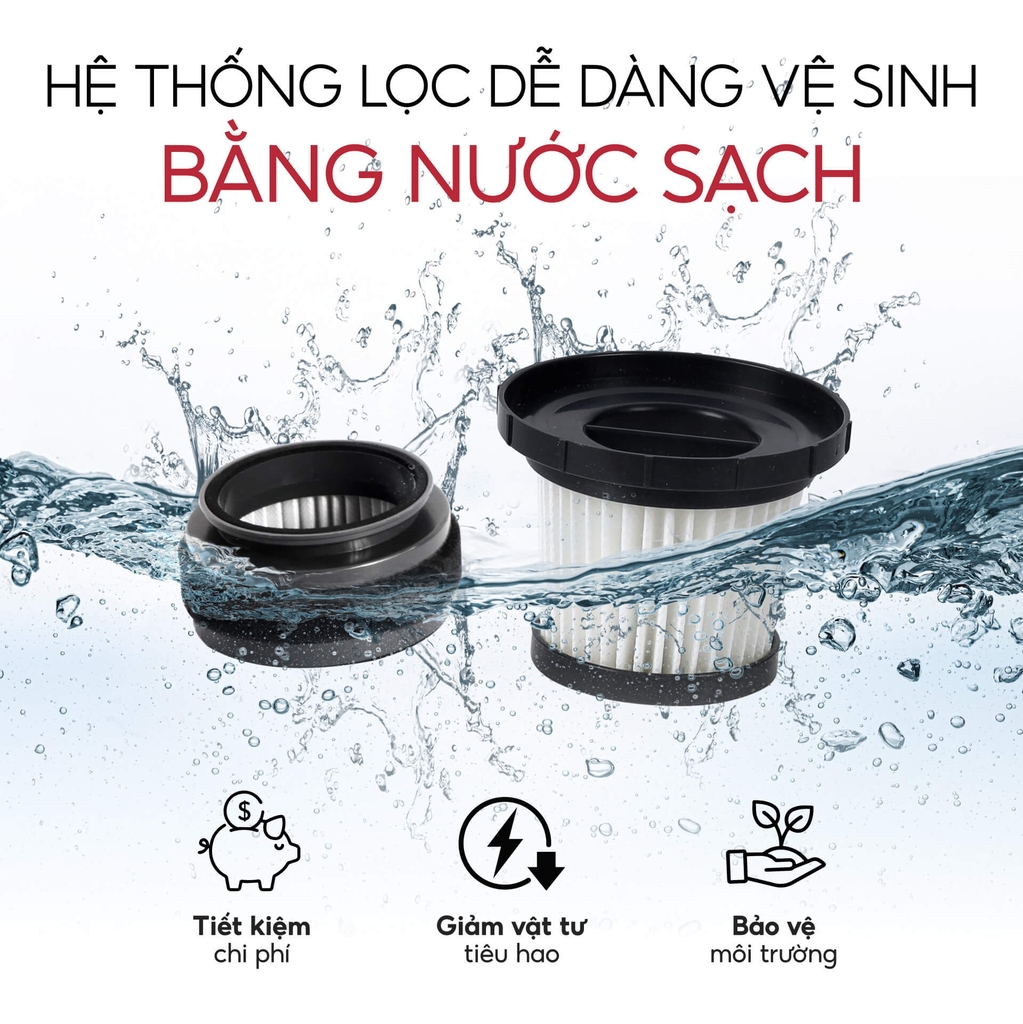 Máy hút bụi cầm tay không dây UNIQ Free A7 phiên bản 2026