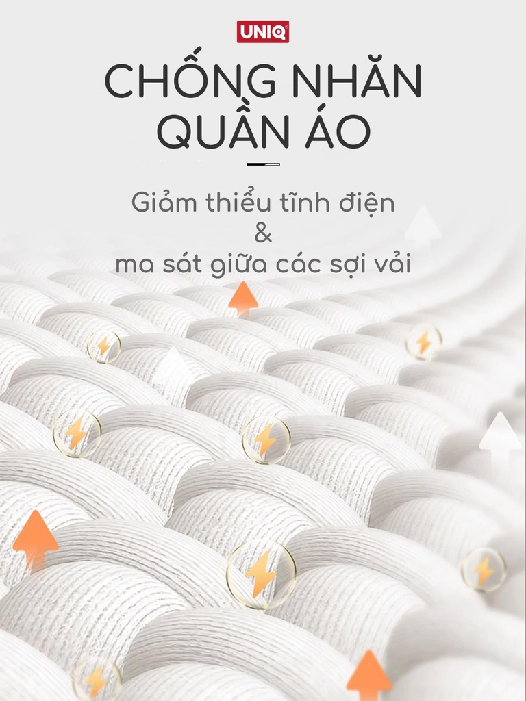 Bóng sấy quần áo len lông cừu UNIQ Sunny banh giúp khô nhanh tiết kiệm điện chống nhăn thơm quần áo cho máy sấy giặt