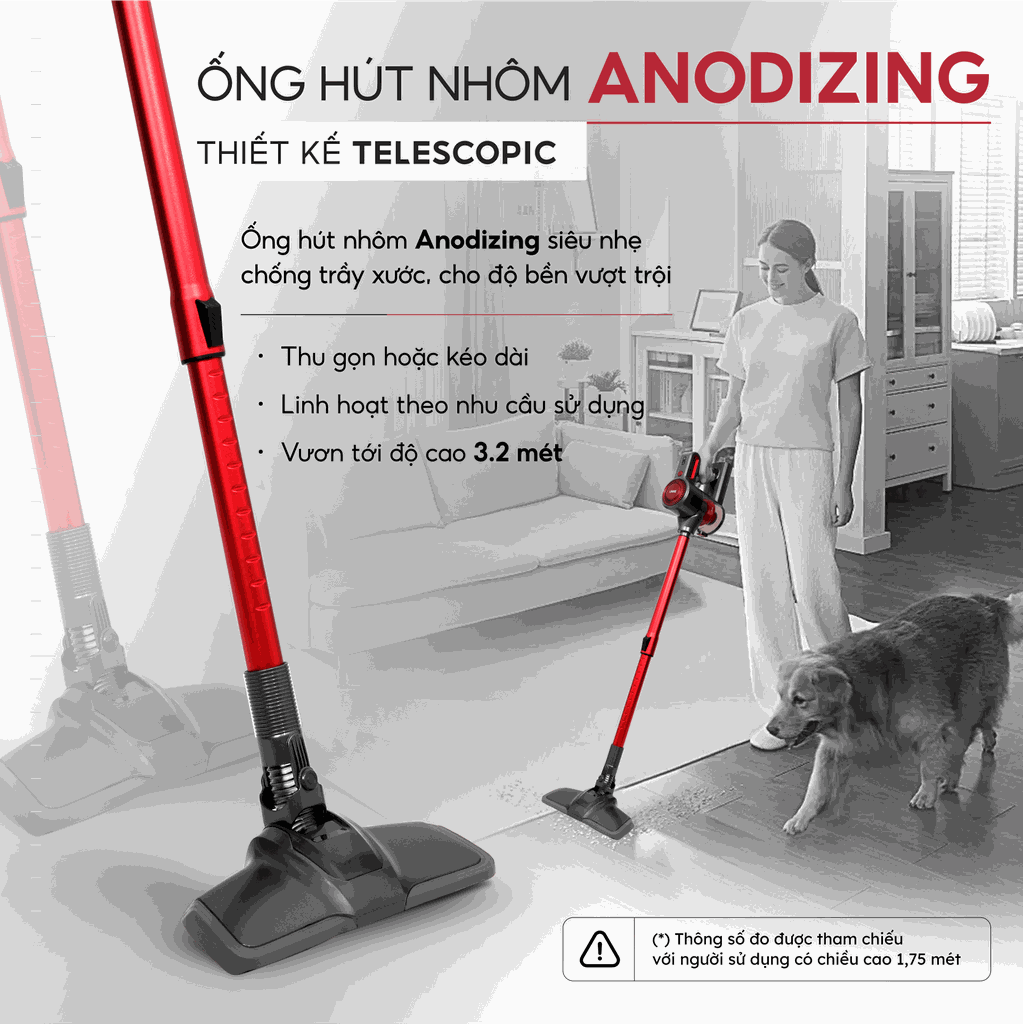 Máy hút bụi cầm tay không dây UNIQ Free A7 phiên bản 2026