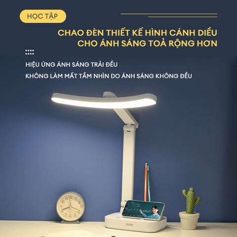 Đèn học, đọc sách, làm việc UNIQ SOLAR E7 chống cận để bàn bảo vệ mắt