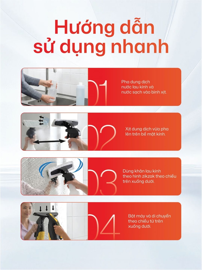 Máy hút nước lau kính cầm tay không dây UNIQ Glint G3