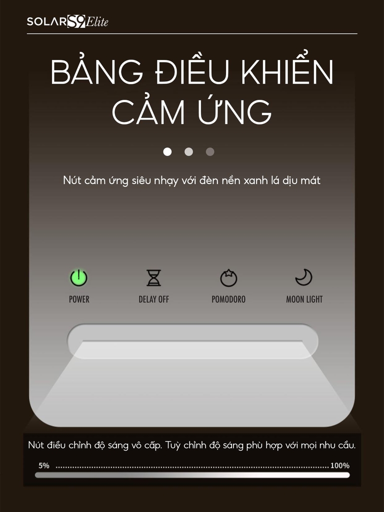 Đèn led để bàn làm việc cao cấp UNIQ Solar S9 Elite đèn học đọc sách chống cận thị cho bé tích hợp đồng hồ podomoro