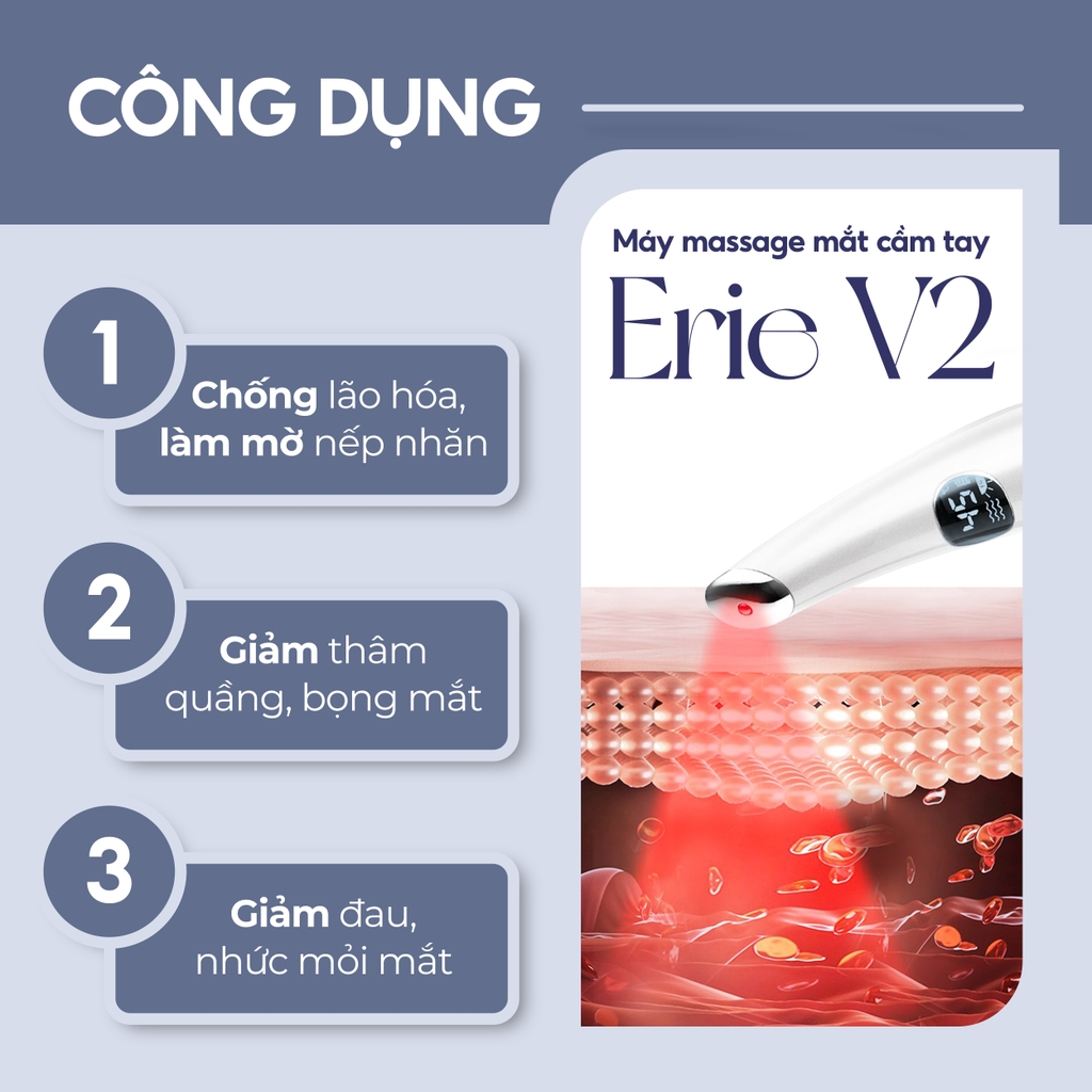 Máy Massage Mắt Cầm Tay Mini CRENOT ERIE V2