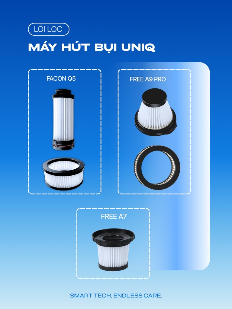 Lõi lọc máy hút bụi UNIQ Falcon Q5 / Free A9 Pro / Free A7