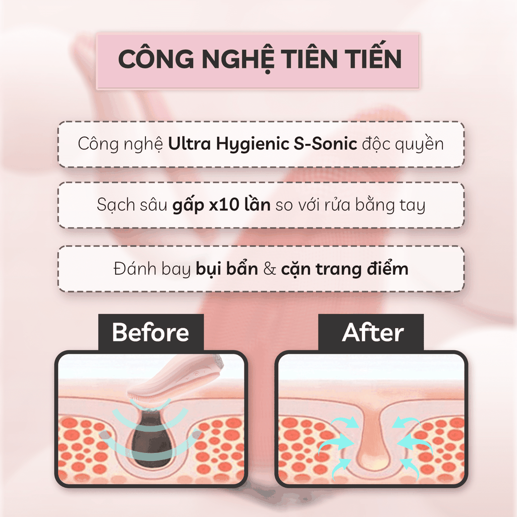 Máy Rửa Mặt Sóng Âm CRENOT NIA P5