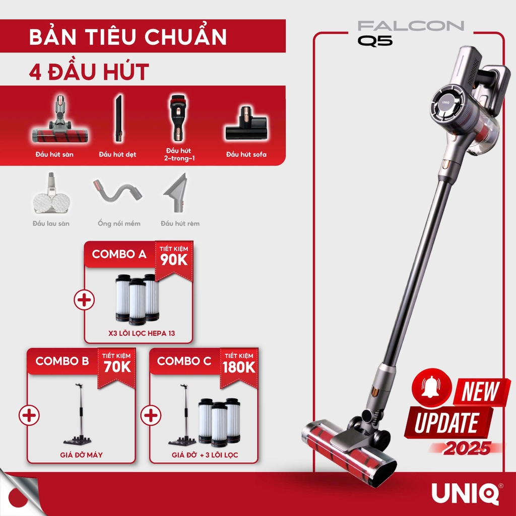 Máy Hút Bụi Cầm Tay Không Dây UNIQ Falcon Q5