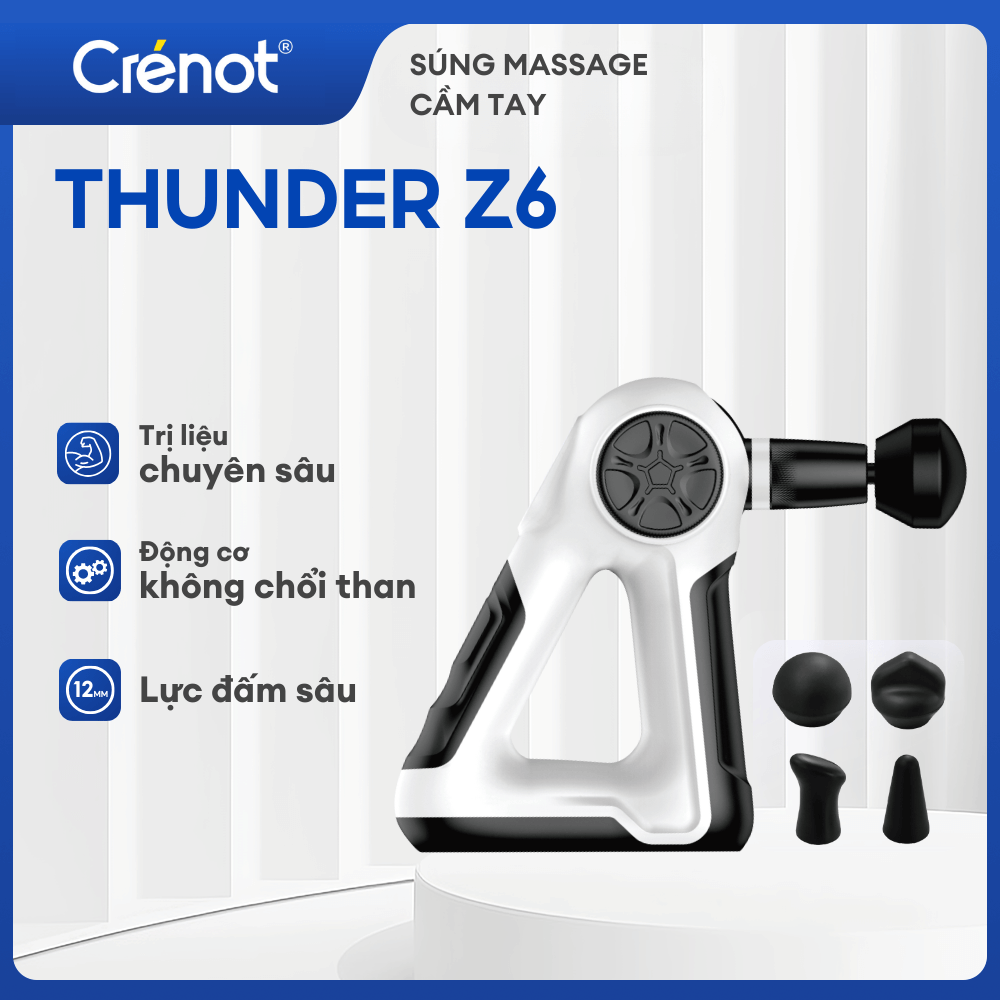 Máy Massage Cầm Tay Cao Cấp Crenot Thunder Z6
