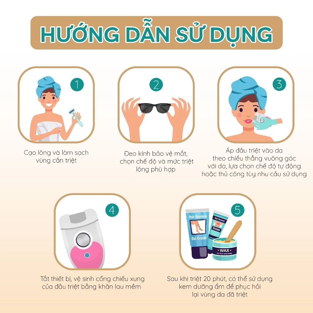 Máy triệt lông mini vĩnh viễn Crenot Graci X3 tẩy lông lạnh bikini vùng kín nữ may triet long cam tay IPL tại nhà