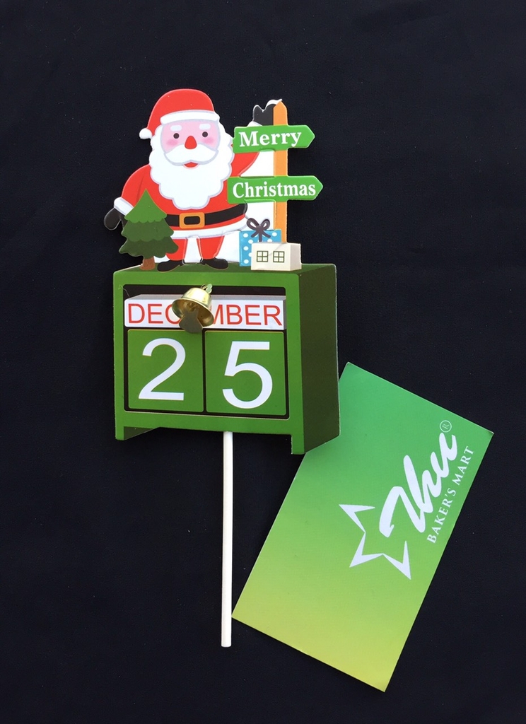 Tem cắm bánh Noel ông già December