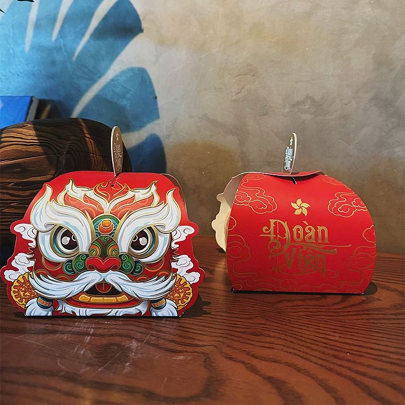 Tổng quan hộp trung thu 1 bánh Hồng Lân