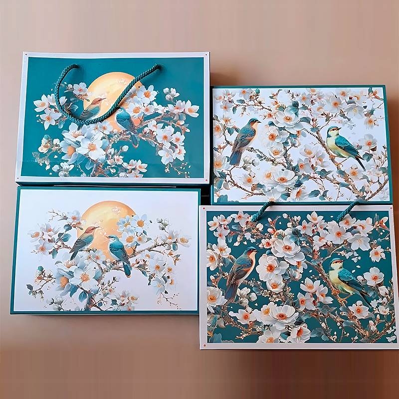 Những hoạ tiết tinh xảo trên mẫu hộp trung thu 6 bánh Thanh Quyên