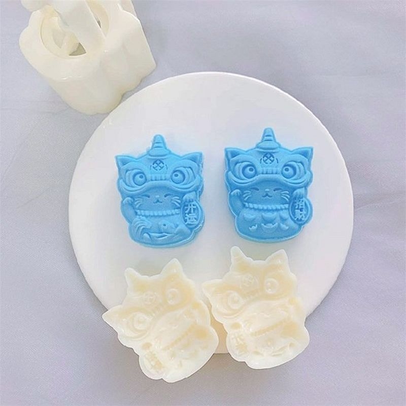 Khuôn bánh trung thu mèo 50gr