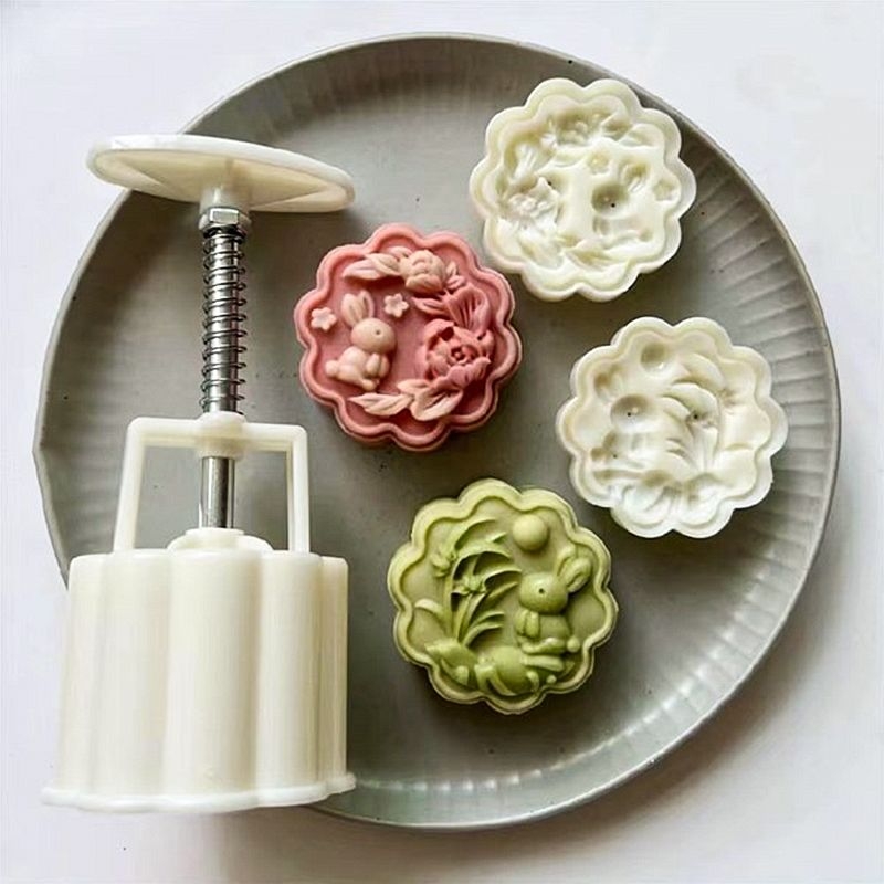 Khuôn bánh trung thu thỏ 50gr