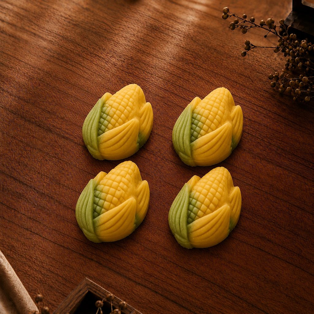 Khuôn trung thu 1M 50gr hình trái bắp tạo bánh mini đẹp mắt phù hợp cho tiệm bánh và thợ bánh handmade
