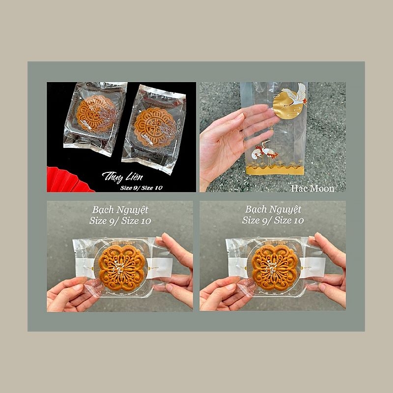 Túi ép bánh trung thu trọng lượng 125gr và 150gr