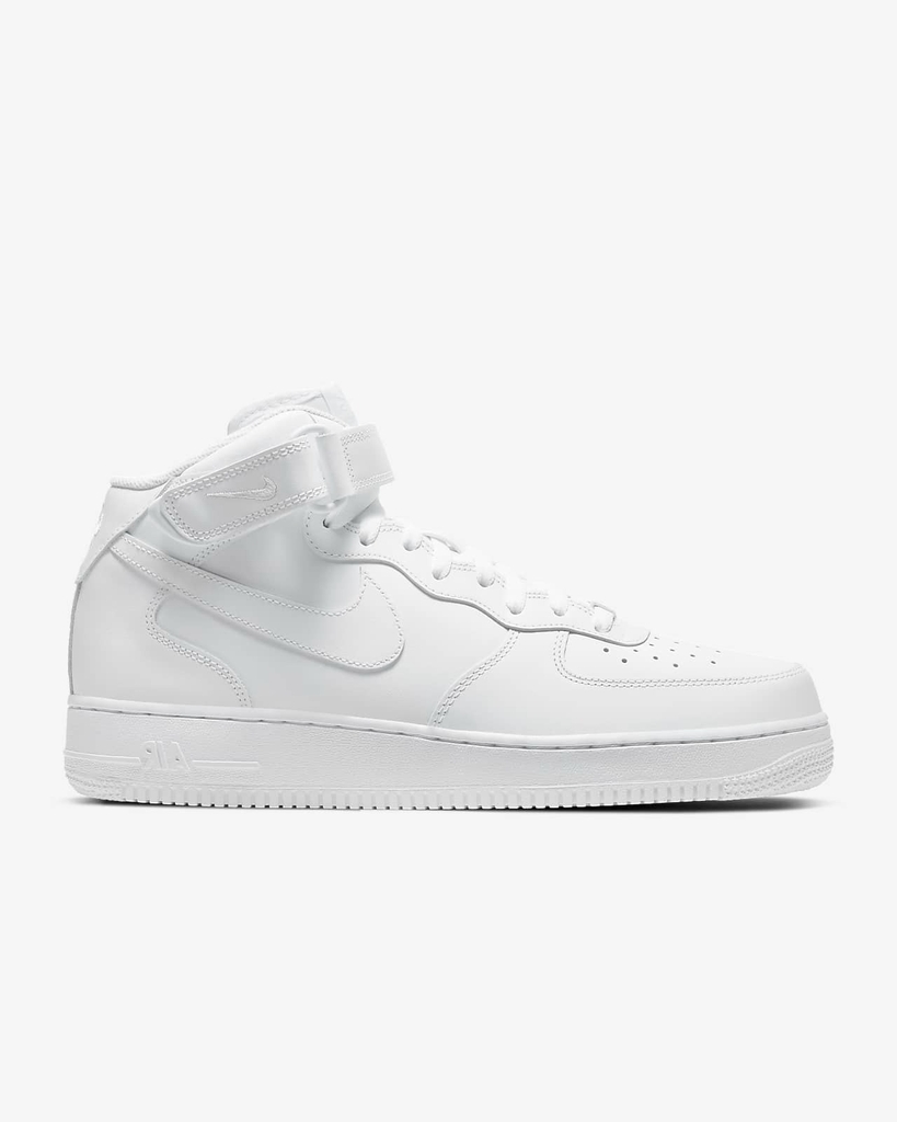 all white af1 mid