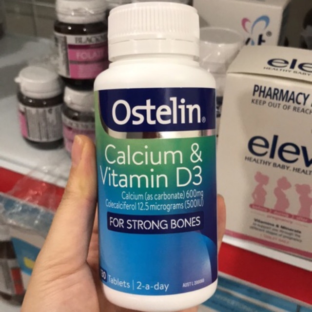 Ostelin Calcium Vitamin D3 130 Viên Mẫu Mới 2019