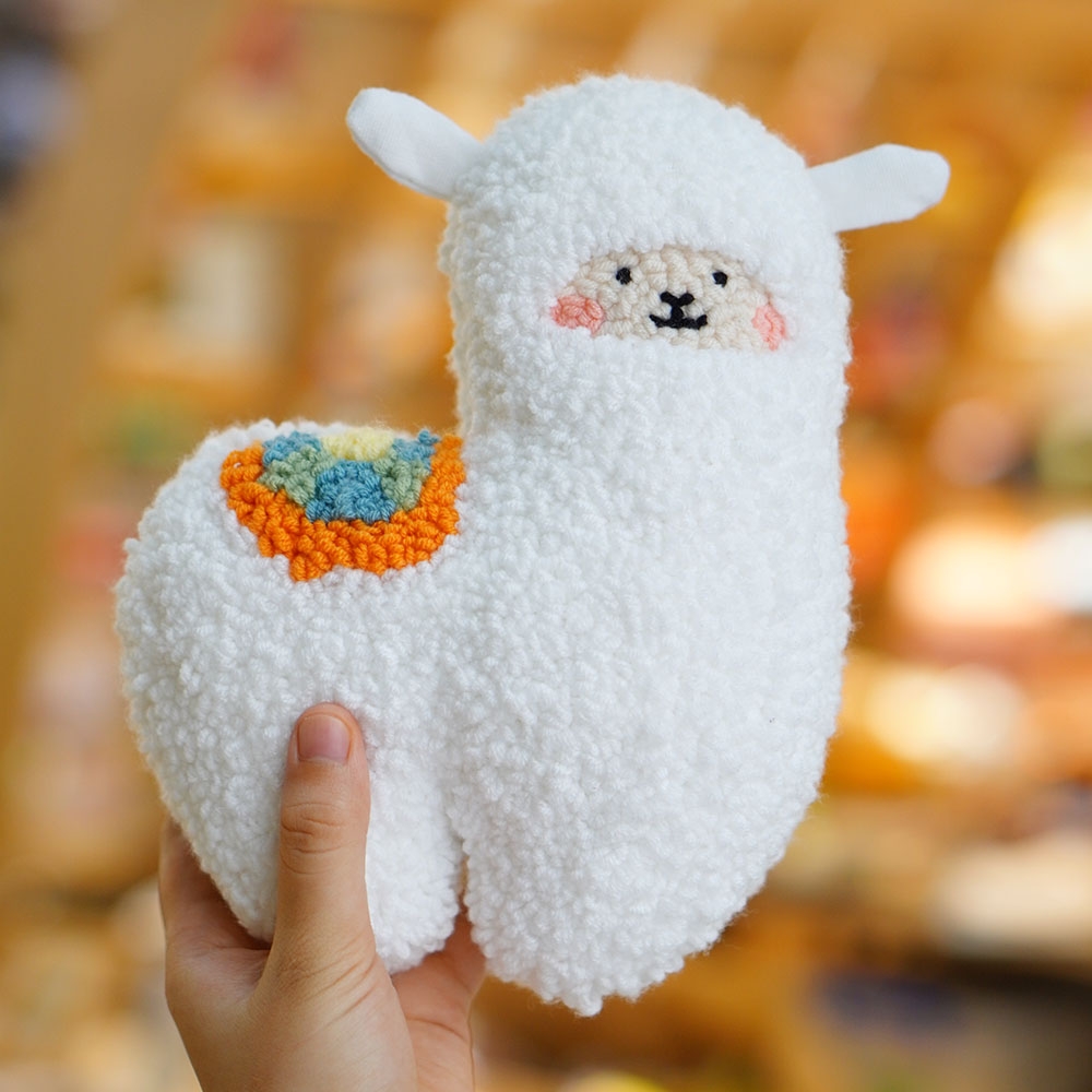 Bộ nguyên liệu làm thú bông hình Alpaca gồm kim khung  Tiệm Tạp Hóa Nhà  May