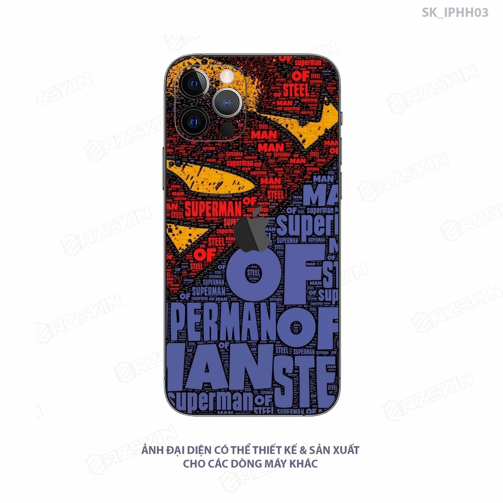 Dán Skin IPhone Hình Superman | Azskin.vn | Chất Liệu PVC Cao Cấp