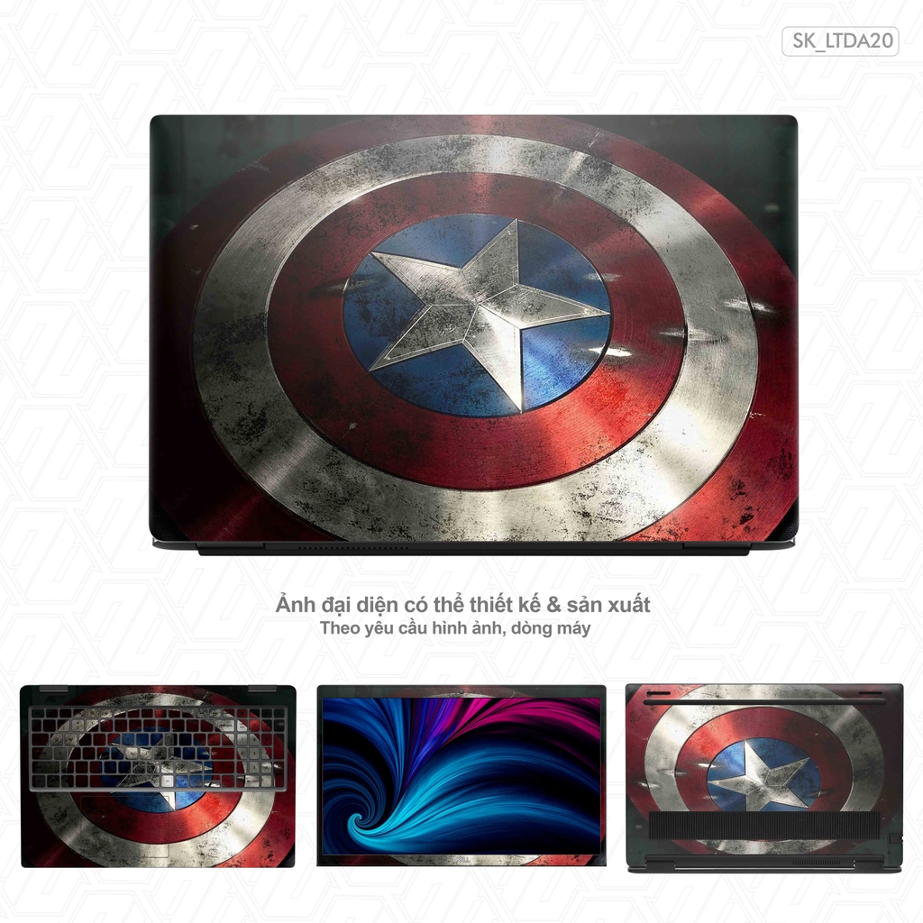 Dán Skin Laptop Hình Marvel | Chất Liệu Chính Hãng, Khuôn Cắt CNC
