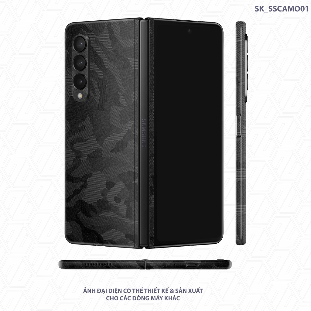 Skin 3M Camo Black Samsung Galaxy Fold 3