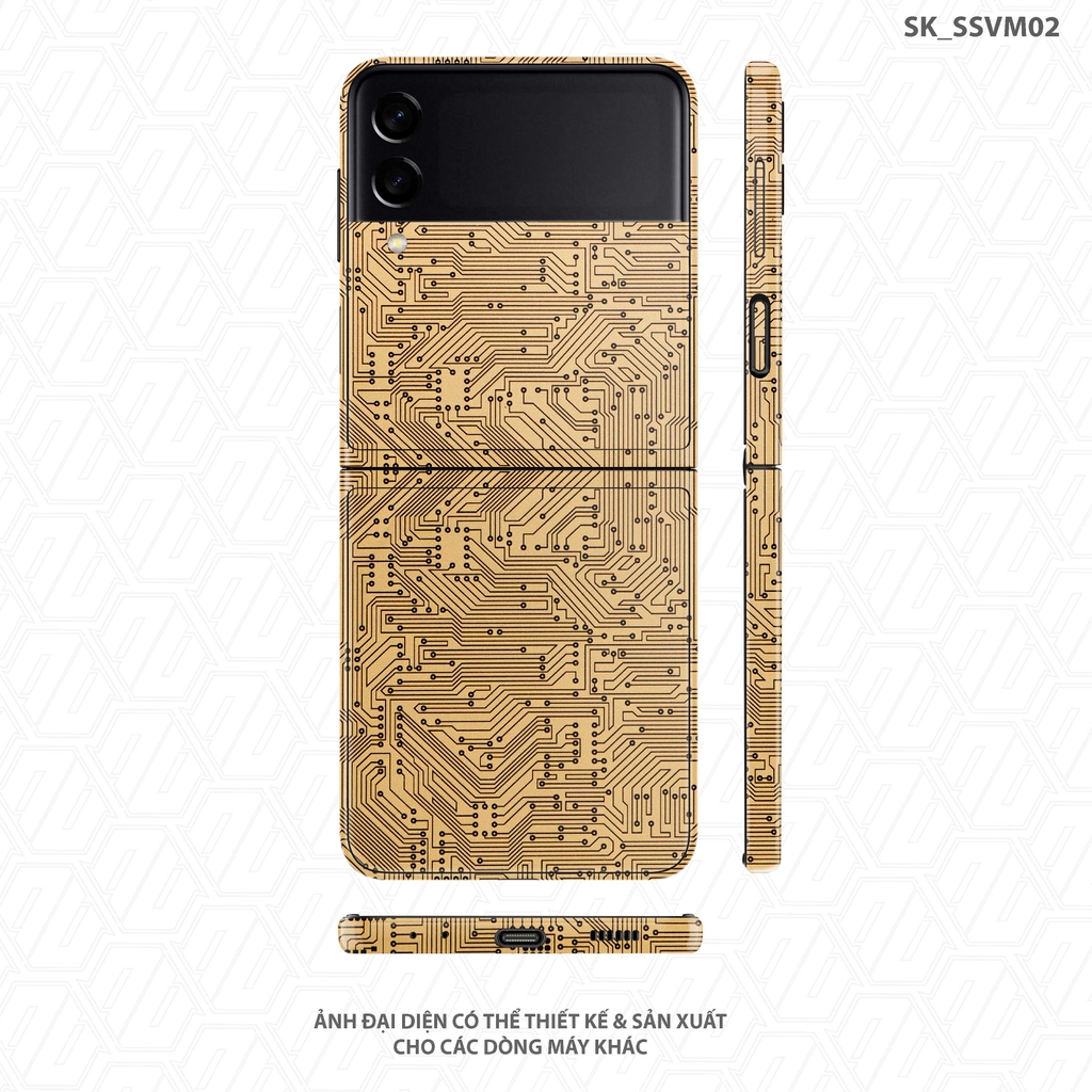 Skin Oracal Gold Vi Mạch  Samsung Galaxy Z Flip 3
