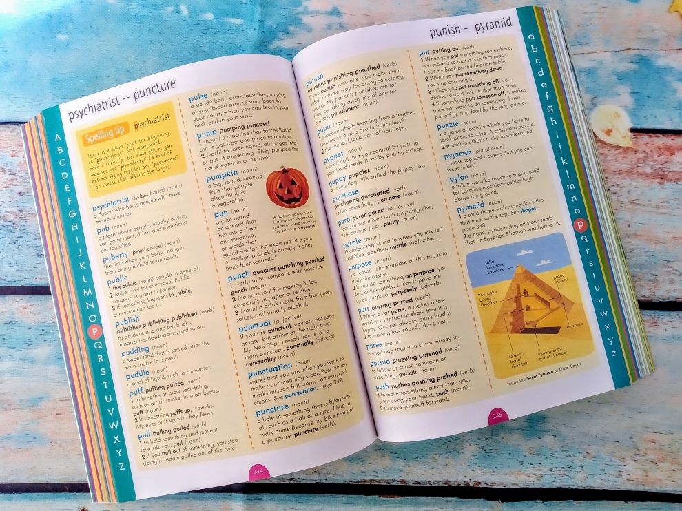 Junior Illustrated English Dictionary And Thesaurus Blue Horizon