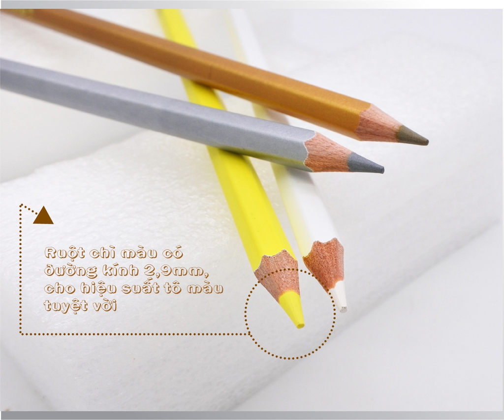 STABILO Crayon De Couleur Woody 3in1 - Lot X 5 Crayons De Coloriage