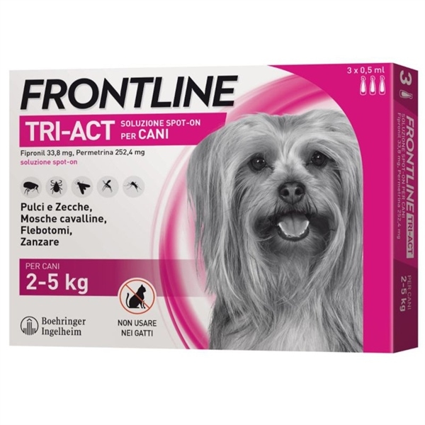 Thuốc trị ve, bọ chét Frontline TRI-ACT 0.5ml dog 2-5kg