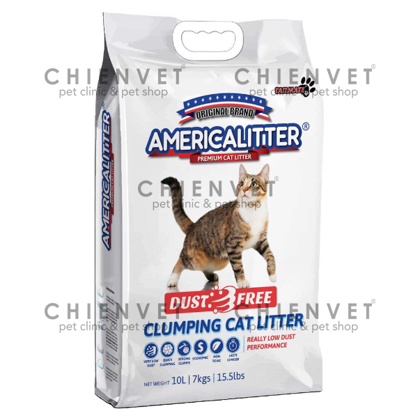 Cát vệ sinh cho mèo AmericaLitter 10L/7kg hương cà phê