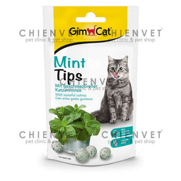 Gimcat Mint Tips 40g - bánh thưởng cho mèo