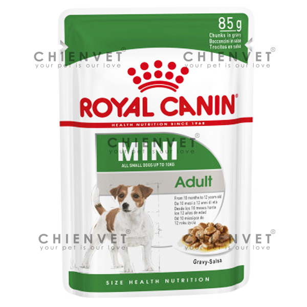 Mini Adult 85g (hộp 12 gói) - Thức ăn mềm cho chó