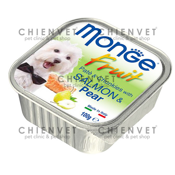 Pate cho chó vị cá hồi và quả lê - Monge Salmone & Pear 100g