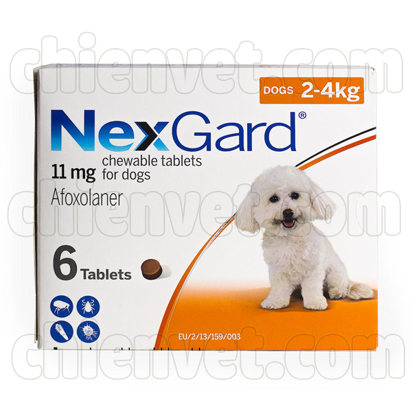 NexGard for dog 2-4kg. Thuốc phòng và trị ve, bọ chét trên chó 2-4kg