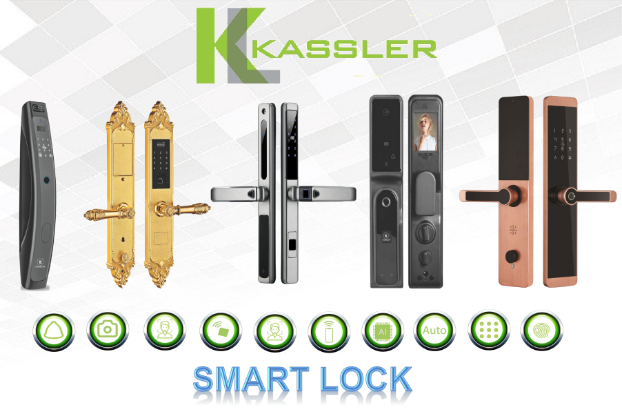 Khóa cửa vân tay KASSLER là giải pháp an toàn và hiện đại cho căn nhà của bạn. Với thiết kế thông minh và tính năng chống trộm cùng khả năng nhận dạng vân tay chính xác, các thành viên trong gia đình sẽ cảm thấy yên tâm hơn bao giờ hết.