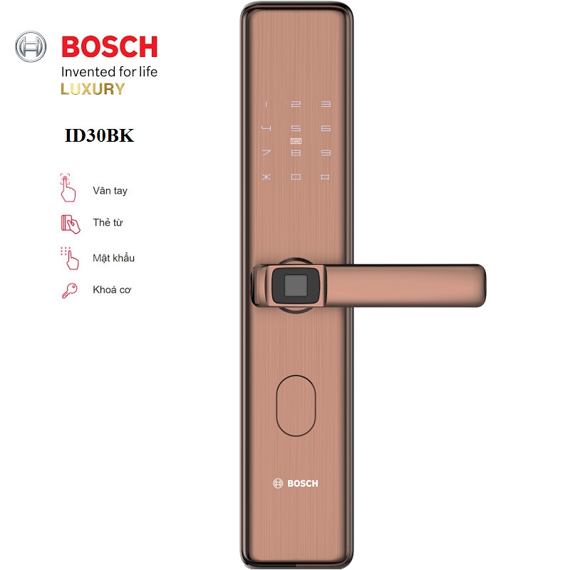 Khóa vân tay BOSCH ID 30 (GOLD) APP