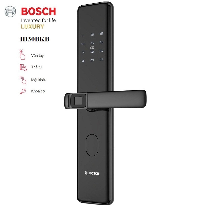 Khóa vân tay BOSCH ID 30 (BLACK) APP