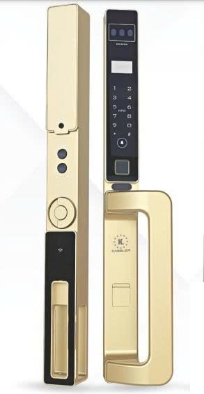 Khóa Vân Tay Cửa Nhôm Kassler KL-599 CNC 01 CHAMPAGE GOLD APP