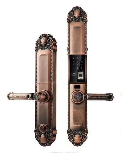 Vân Tay Cửa Gỗ Đại Sảnh AVOLOCK AC 995