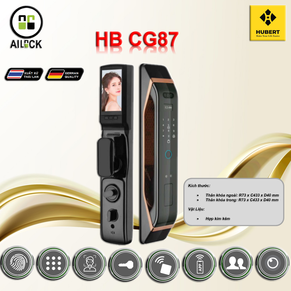 Khóa Điện Tử HUBERT HB CG87