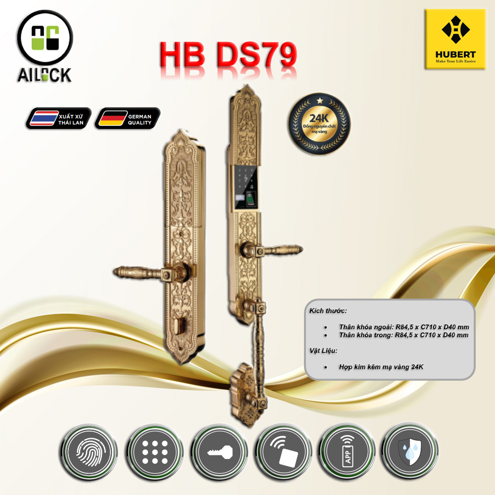 Khóa Điện Tử Hubert HB DS79