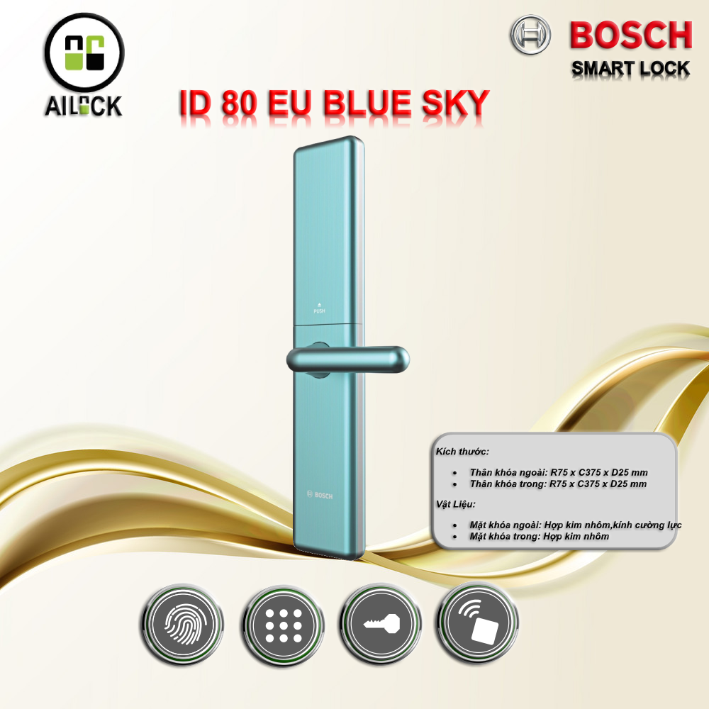 Khóa điện tử BOSCH ID 80 EU BLUE SKY