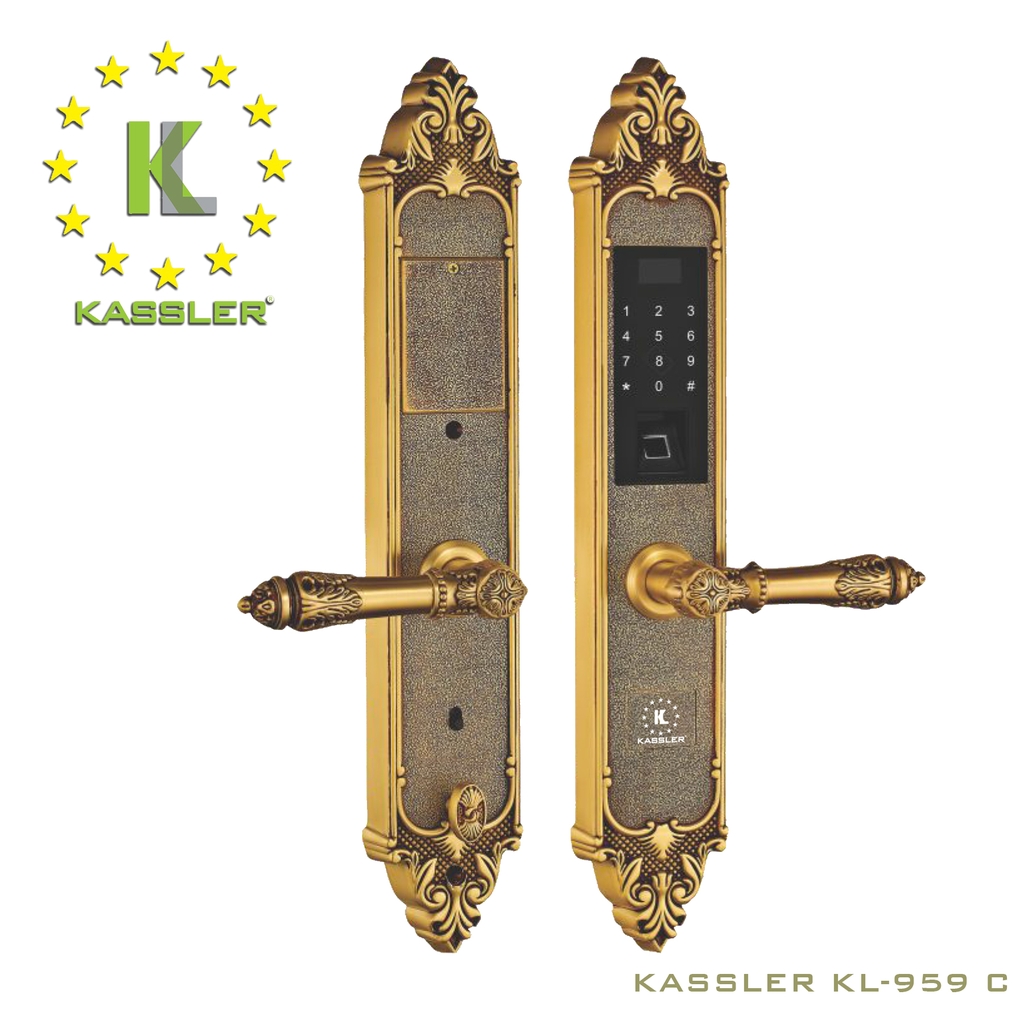 Với khóa vân tay cửa gỗ Đại Sảnh Kassler KL-959C, bạn có thể kết hợp vẻ đẹp của cửa gỗ với sự an toàn của khóa vân tay. Sản phẩm đảm bảo an ninh cho gia đình và doanh nghiệp, cũng như những bản vẽ thẩm mỹ sang trọng và tinh tế.