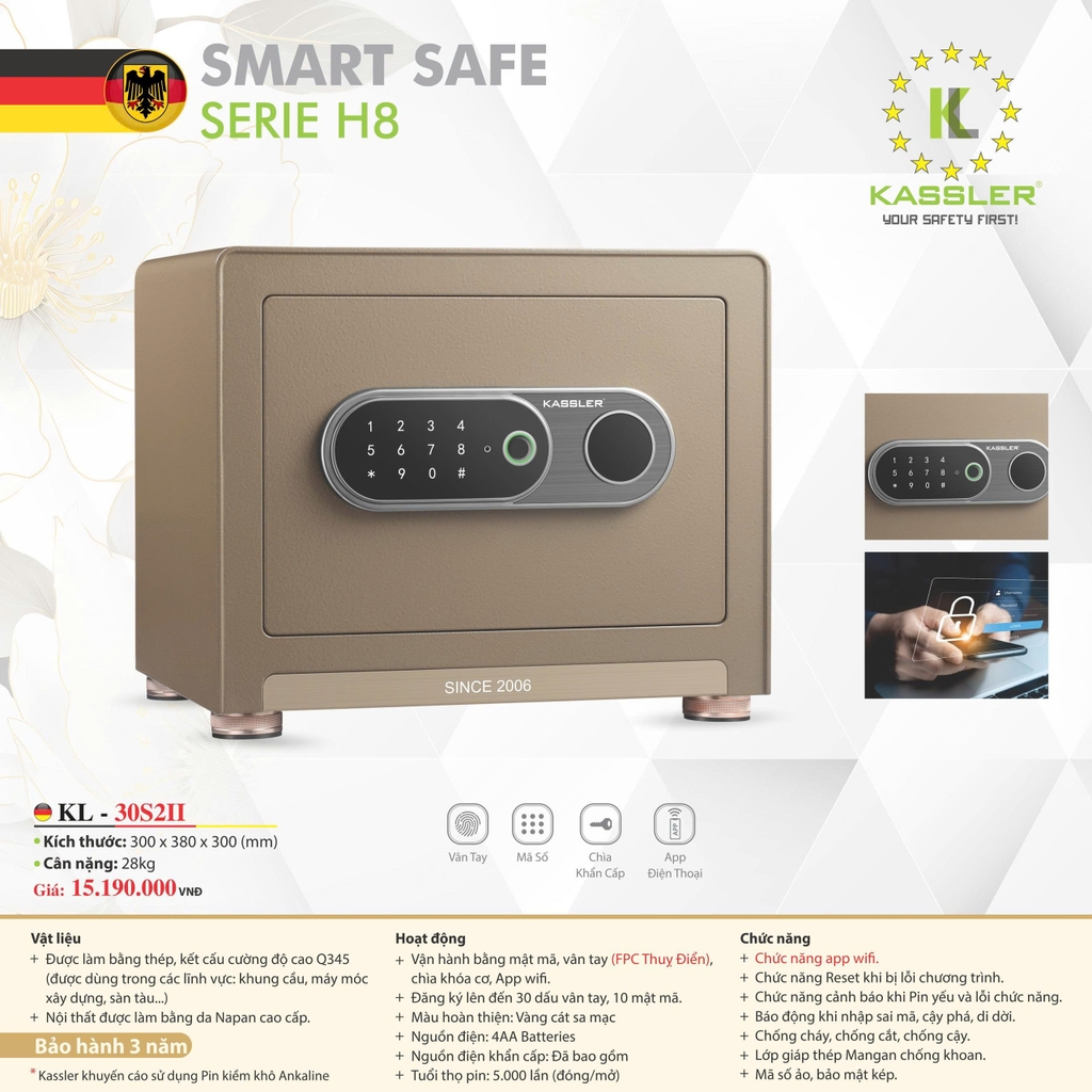 Két sắt KASSLER KL-30S2II