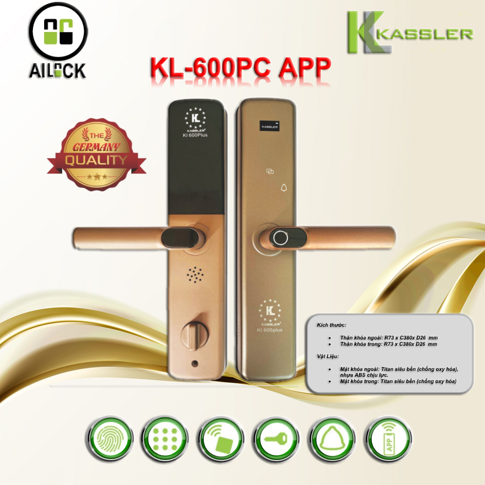 Khóa điện tử Kassler KL-600 PC APP