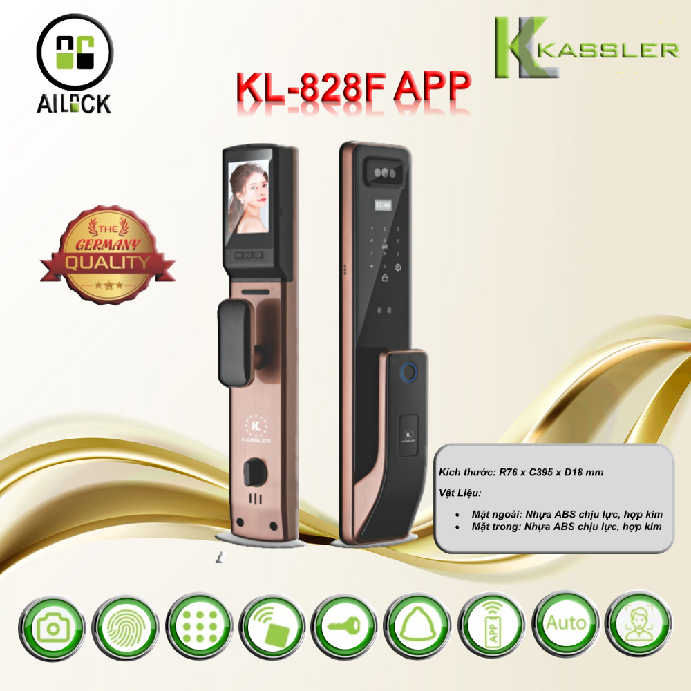 Khóa Điện Tử KASSLER KL-828F APP